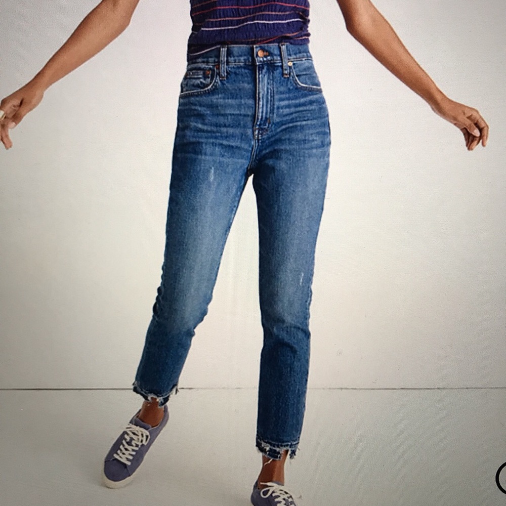 Madewell high-rise slim boyfriend jeans